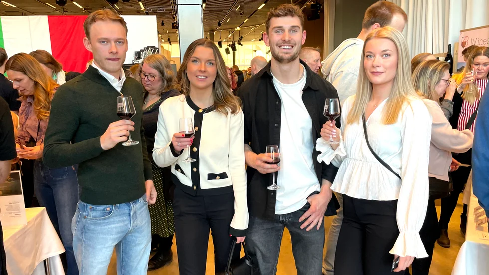 Martin Öster, Matilda Mattsson, David Samuelsson och Josefin Öster gillade mässan. "Vi hinner prova mycket", säger Martin Öster.