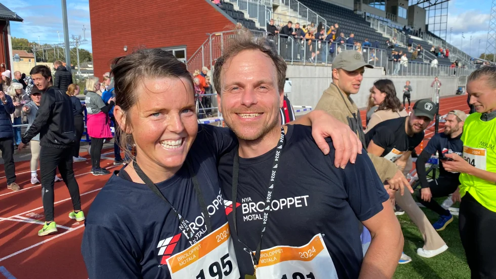 Broloppet klarades av bland andra Andrea Eriksson och Kai Jagmann.