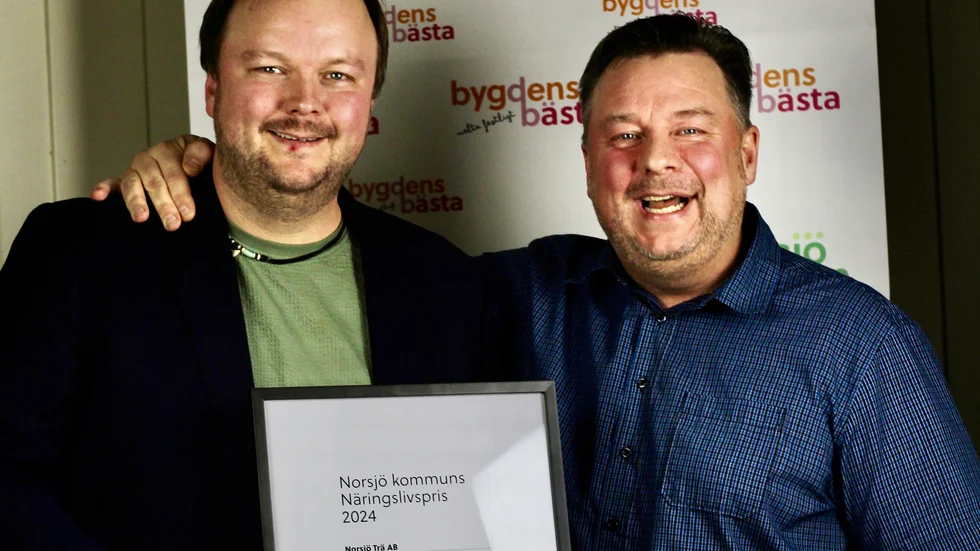 Frank och Ralf Signarsson driver Norsjö Trä.
