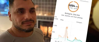 Reza, 34, tvingas stänga av värmen – när elpriset skenar