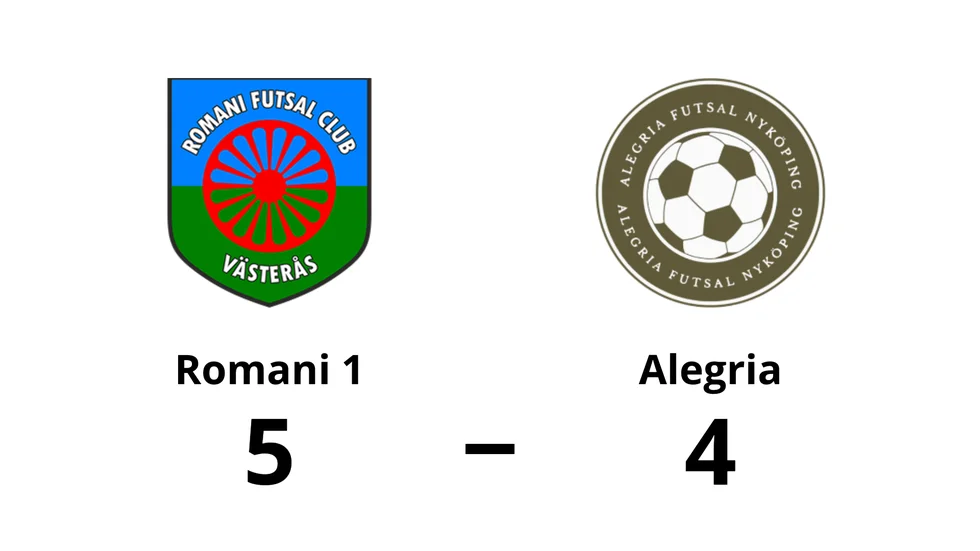 Romani FC Västerås 1 vann mot Alegria FC Nyköping