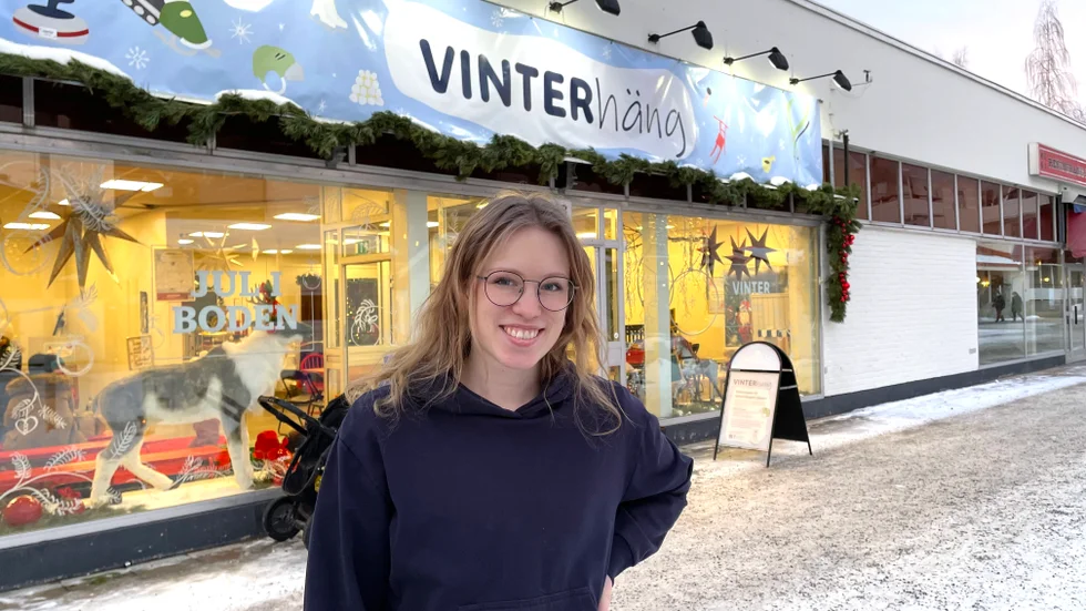 "Vi har fått positiva reaktioner från besökare och handlare i stan", säger Victoria Eklund Wiklund, Boden Event.