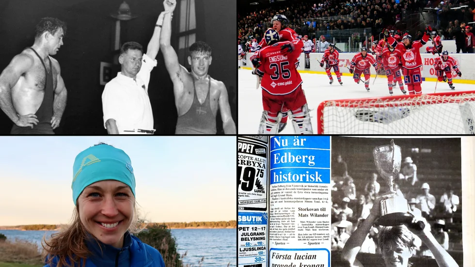 VT-guldmedaljörer: Viking Palm, VIK, Fanny Ek Nordén och Stefan Edberg.