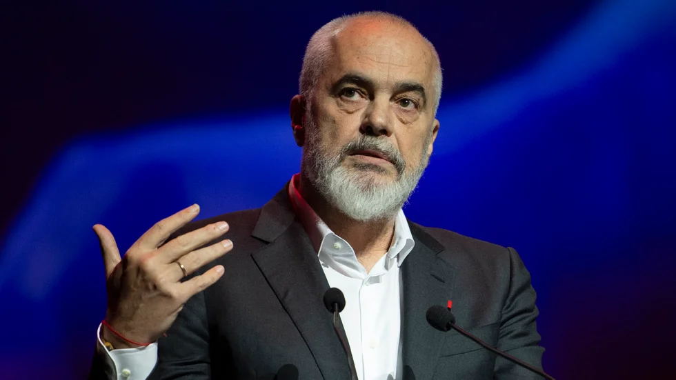 Albaniens premiärminister Edi Rama. Arkivbild.