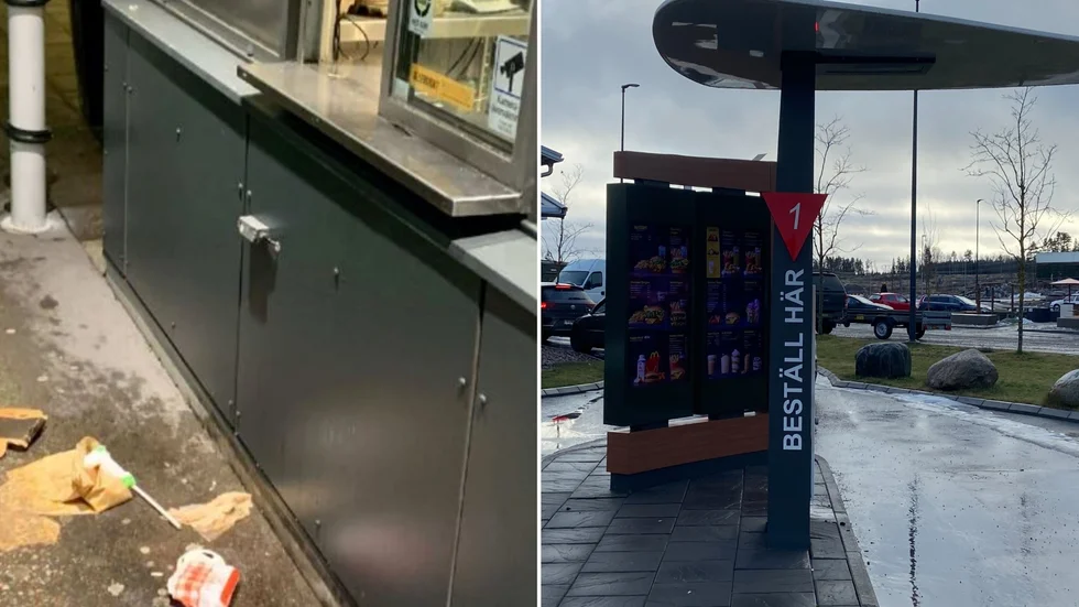 En kund på McDonald’s Drive thru ilsknade till och kastade både mat och dryck, som han betalat för, mot köket där en anställd träffades. Kunden har nu åtalats för ofredande. Han nekar dock till brott.