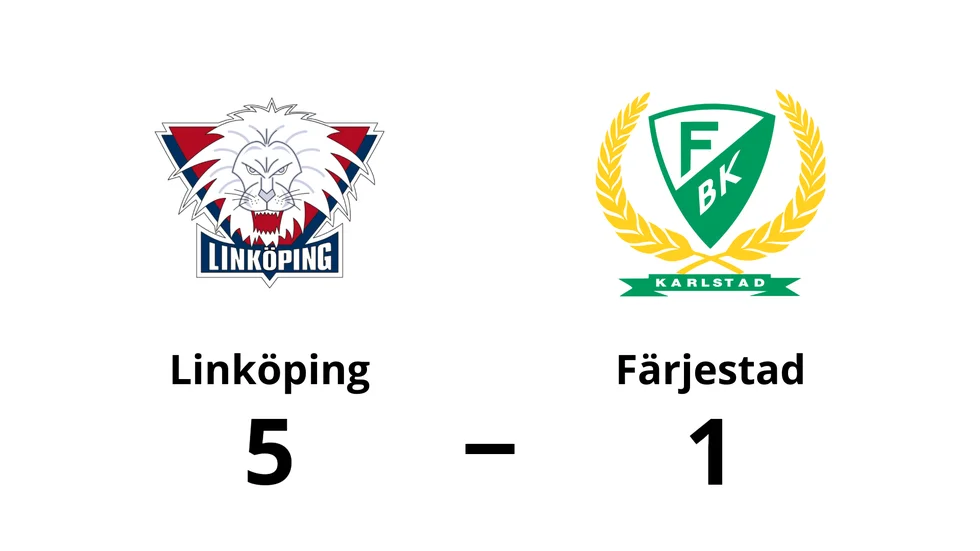 Linköpings HC - NB vann mot Färjestads BK