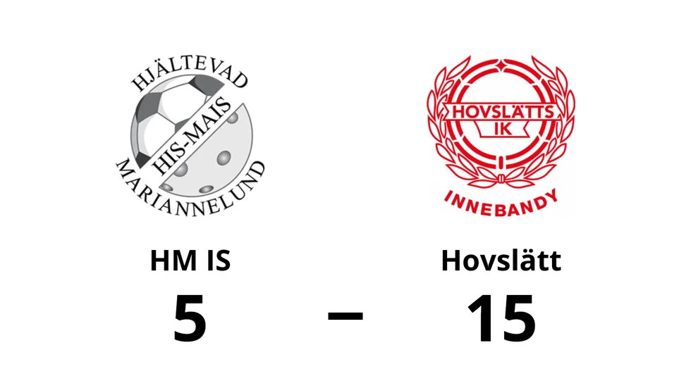 Hjältevad Mariannelunds IS förlorade mot Hovslätts IBK