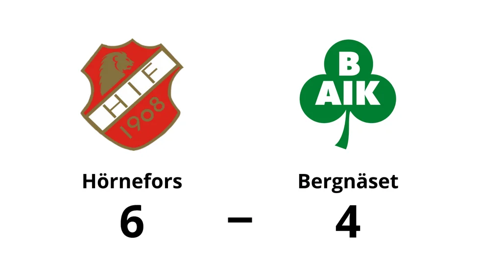 Hörnefors IF vann mot Bergnäsets AIK