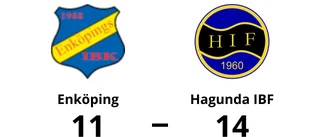 Enköping föll med 11-14 mot Hagunda IBF