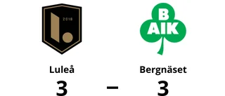 En poäng för Bergnäset mot Luleå