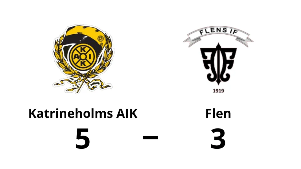 Katrineholms AIK vann mot Flens IF