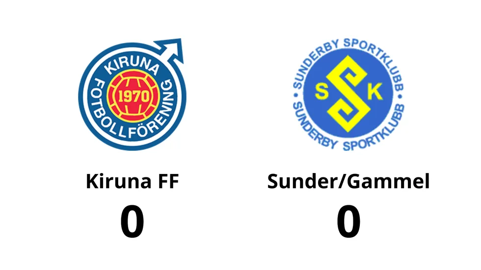 Kiruna FF spelade lika mot Sunderby SK/ Gammelstads IF