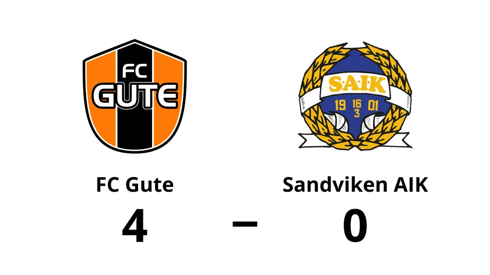 FC Gute vann mot Sandvikens AIK FK