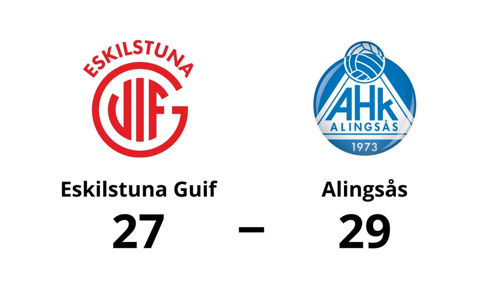 Eskilstuna Guif förlorade mot Alingsås HK