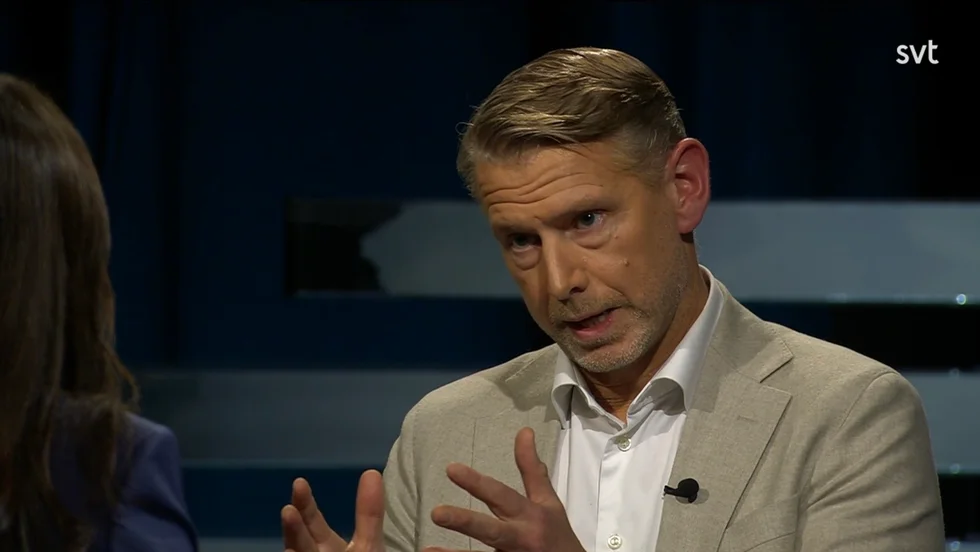 Peter Carlsson was interviewed on SVT's Agenda on Sunday evening.