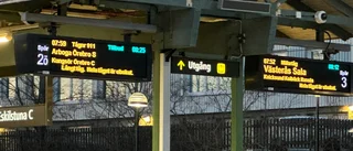 Tåg försenade efter växelfel och tillbud under morgonen