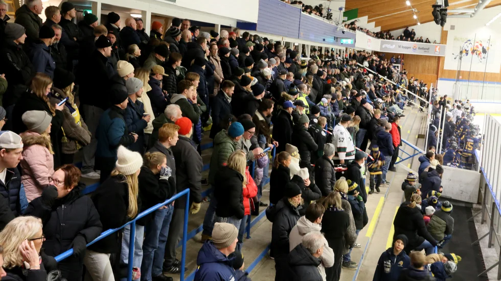Publik, Visby ishall.
”Utan starkt publikstöd och utan egna förmågor blir det som med speedway, ingen lokal förankring”, skriver Borg om nya ishallsprojektet. 