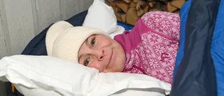 Annika sover utomhus – men bara på vintern
