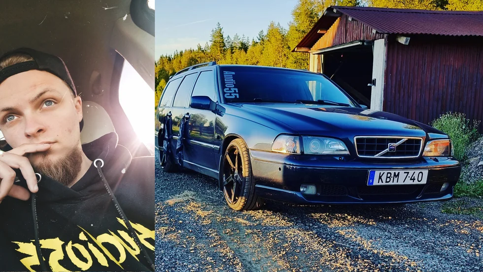 Elvis Larsson åker runt med sin Volvo på olika bilträffar. Han har förståelse för dem som upplever ljudnivån som ett problem. Nu hoppas han att kommunen kan hjälpa till att hitta en plats där ungdomarna kan spela sin musik utan att störa.