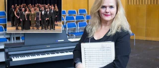 Hon har tagit över taktpinnen hos Eskilstunas Skyttemusikkår