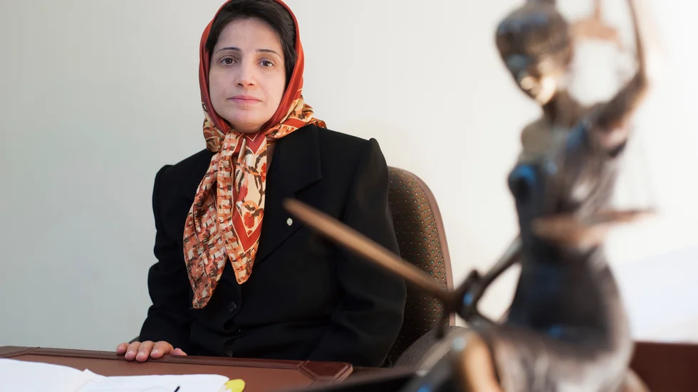 Den iranska människorättsjuristen Nasrin Sotoudeh. Arkivbild.