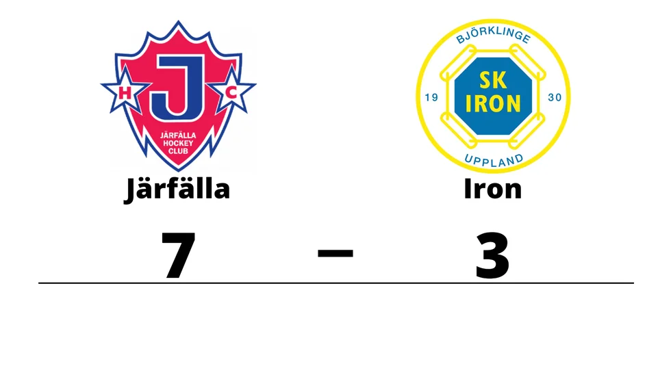 Järfälla HC vann mot SK Iron Hockey
