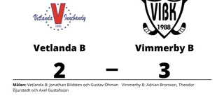 Vimmerby B avgjorde mot Vetlanda B i förlängningen