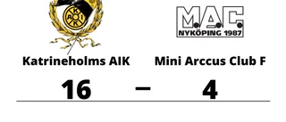 Urladdning när Katrineholms AIK krossade Mini Arccus Club F