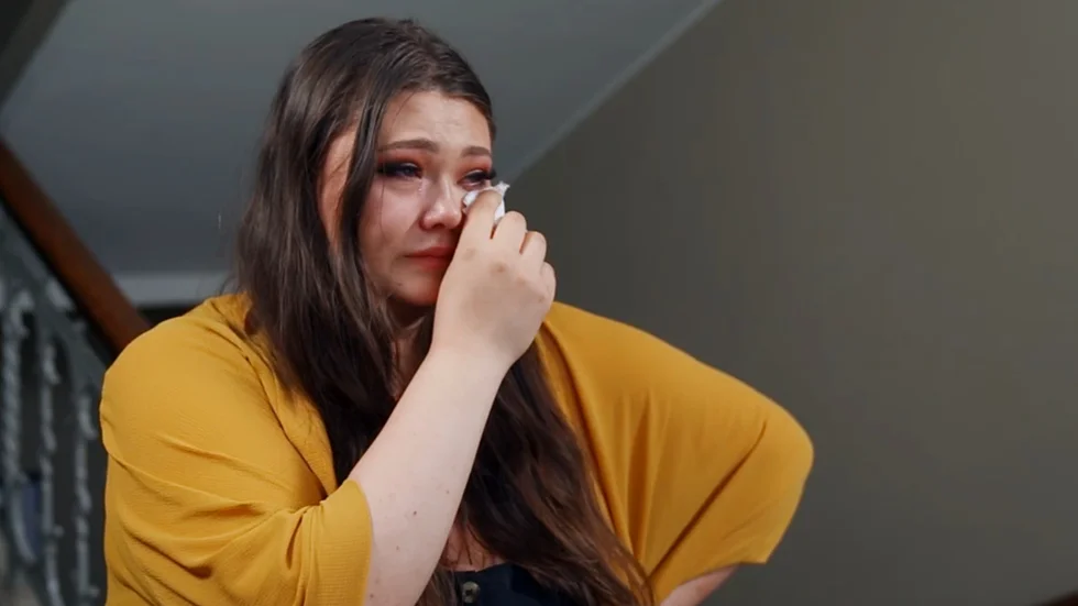 Jessica Öström kunde inte hålla tillbaka tårarna efter beskedet.