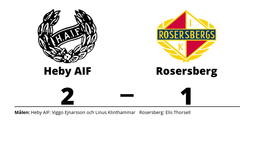 Heby AIF vann mot Rosersbergs IK