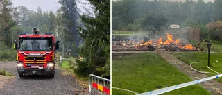 Hus utanför Eskilstuna nedbrunnet: "Inte mycket kvar"