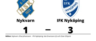 Ida Einarsson tvåmålsskytt när IFK Nyköping vann