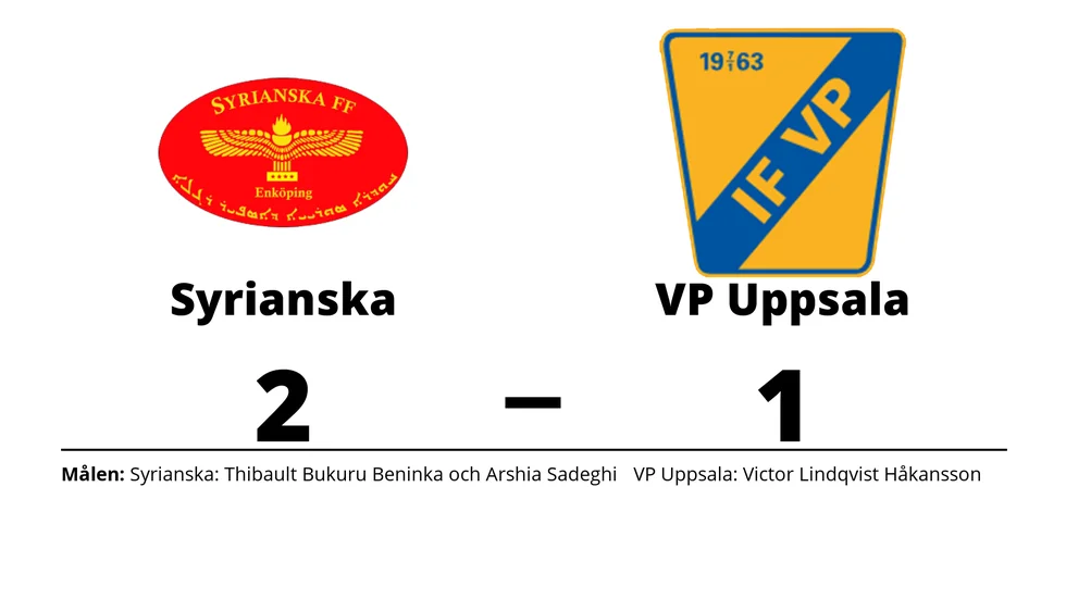 Syrianska FF vann mot IF VP Uppsala