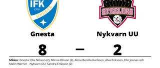 Tre klara poäng för Gnesta mot Nykvarn UU