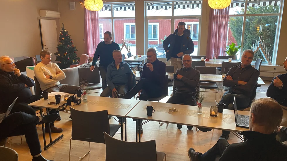 Presskonferens på Tobo GK. 