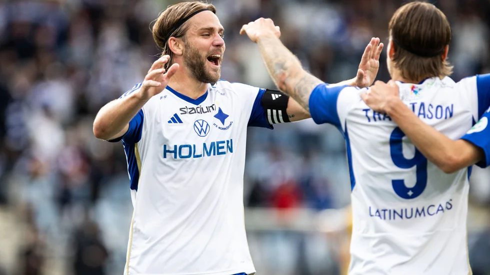 Christoffer Nyman och Arnór Traustason.