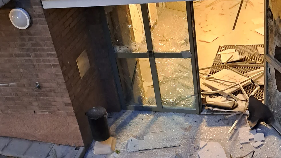 Bomben på Slottsgatan orsakade stor förödelse. 