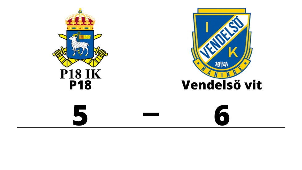 P18 IK förlorade mot Vendelsö IK vit
