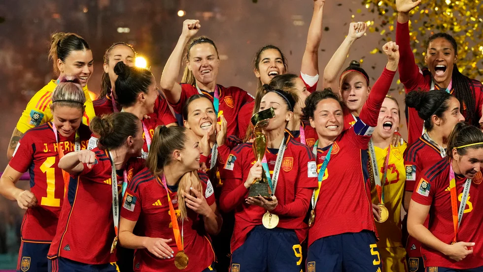 Spanien firar sitt VM-guld.