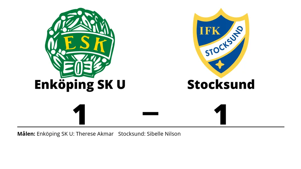 Enköpings SK UK spelade lika mot IFK Stocksund