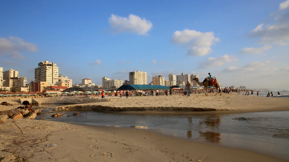 Staden Gaza i enklaven med samma namn. Arkivbild