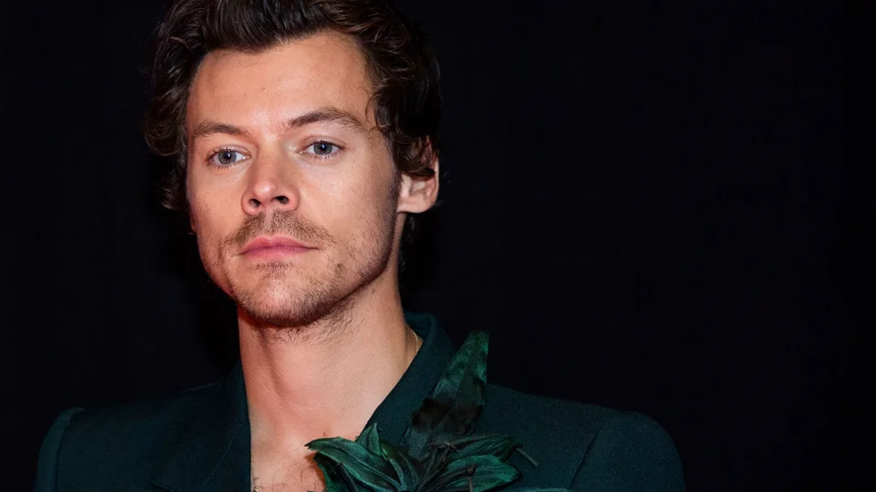 Harry Styles har blivit avporträtterad av David Hockney. Arkivbild.