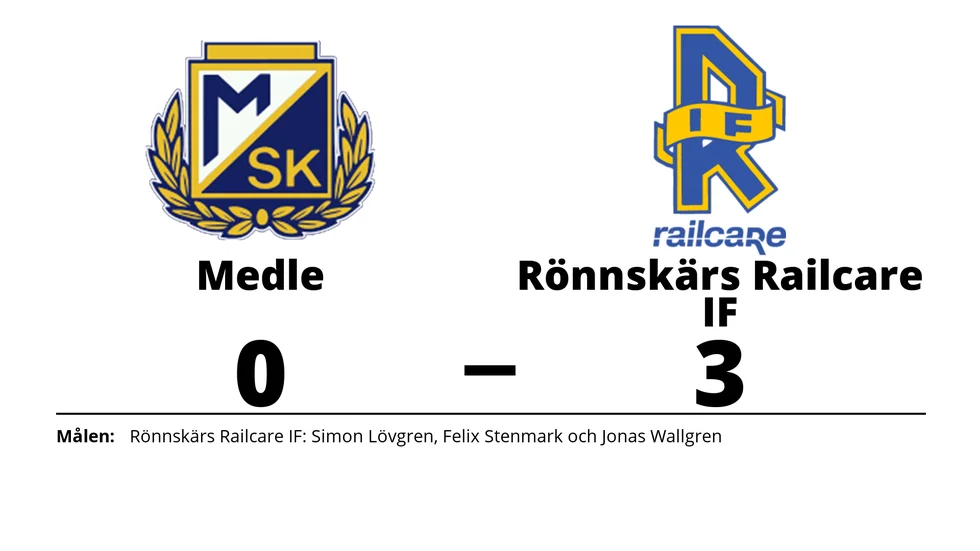 Medle SK förlorade mot Rönnskärs Railcare IF