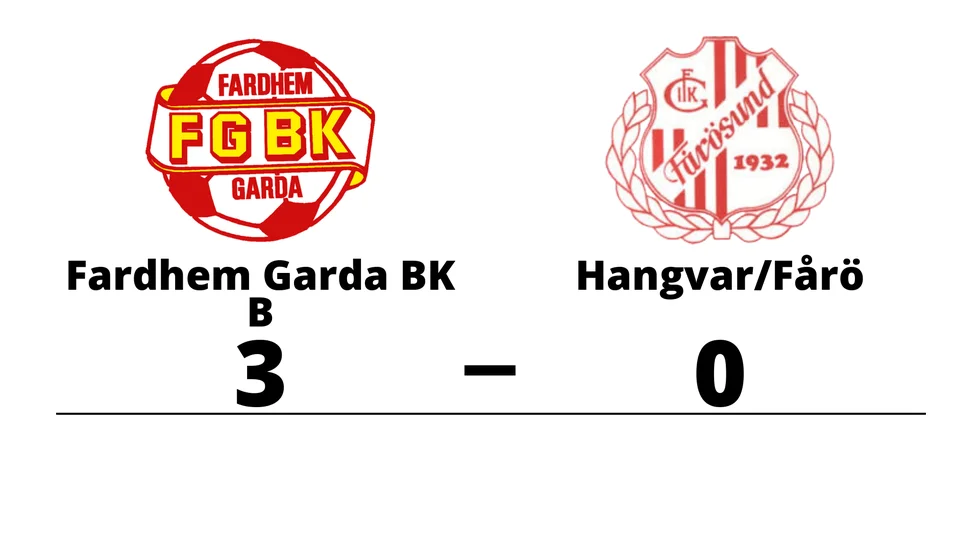 Fardhem Garda BK B vann mot Hangvar SK/Fårösund GoIK