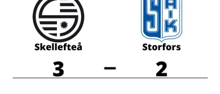 Skellefteå vann uddamålsseger mot Storfors
