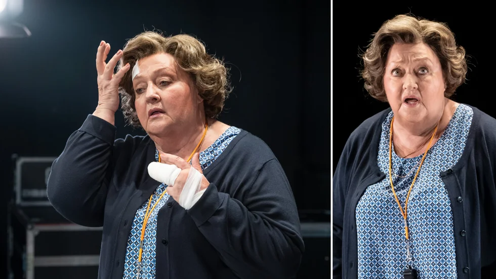 Marianne Mörck är på väg mot Sörmland för en utsåld föreställning med "Britt-Marie var här".