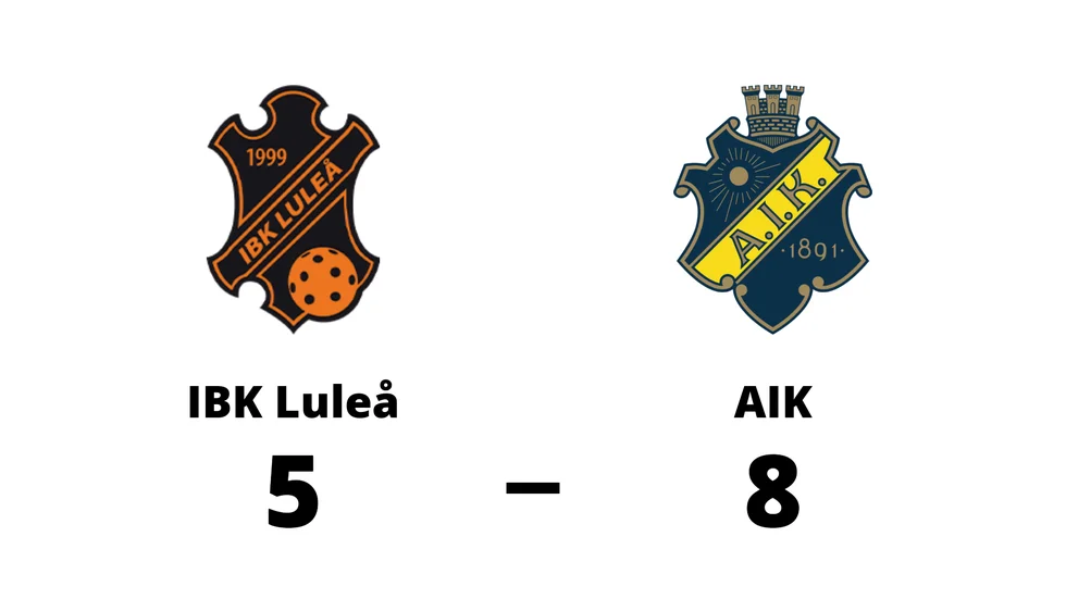 IBK Luleå förlorade mot AIK IBF