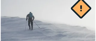 Orange vädervarning för fjällen