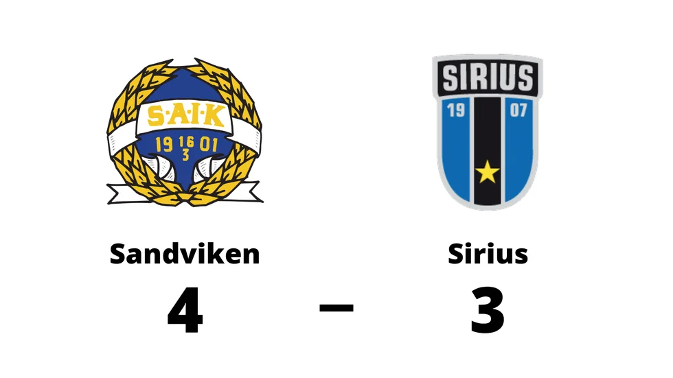 Sandvikens AIK vann mot IK Sirius IBK