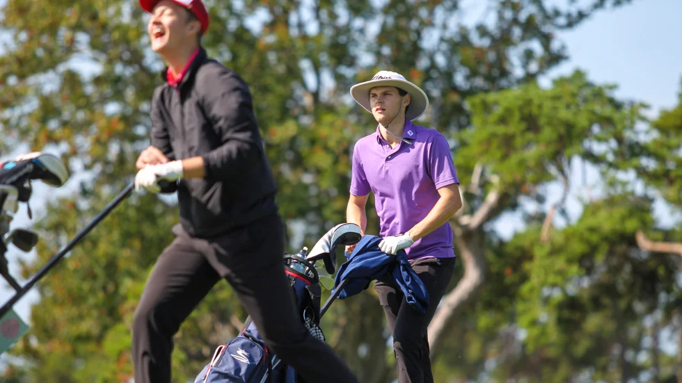 Jonathan Myrenberg på Visby golfklubb.